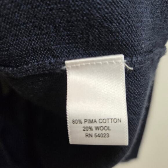 Banana Republic Mens Pima Wool Blend Argyle Sweater M Academia Preppy Old Money - Picture 7 of 10